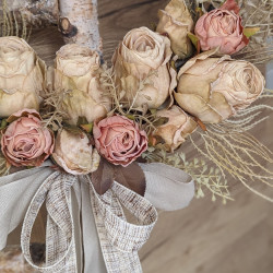 VINTAGE ROSES wianek 30-35cm